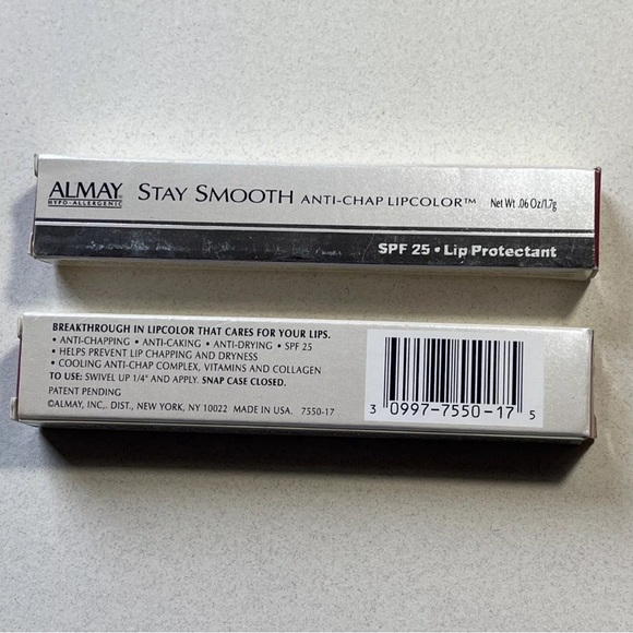2x ALMAY Stay Smooth Anti-Chap Lipcolor with SPF 25 - Lip Protectant #17 DREAMY - Picture 4 of 7